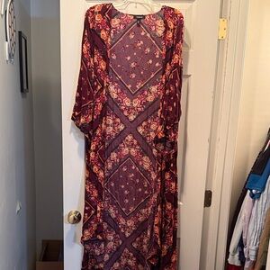Torrid Floral Kimono in Purple and Red